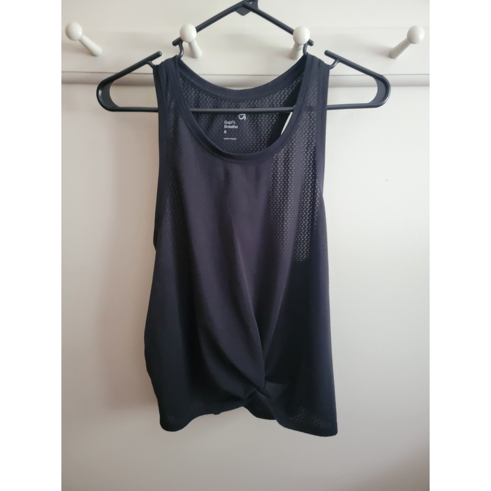 Gap Breathe Women's Small Sleeveless Mesh Athletic Tank Twist Front Racerback